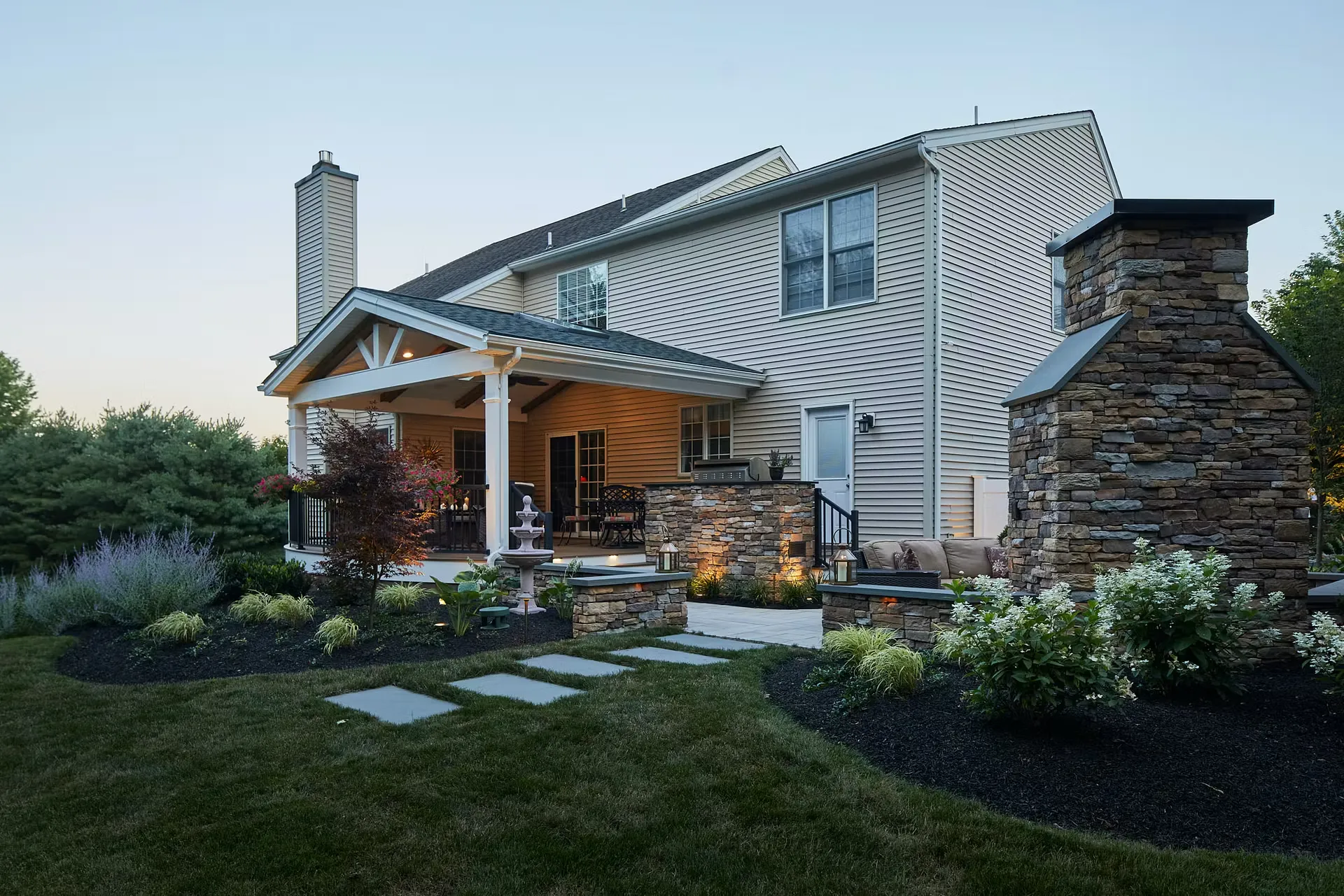 Backyard converted into ADU living space in Dallas
